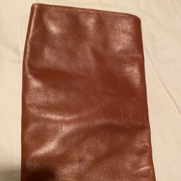 Vero Cuoio Brown Leather Mid Calf High Heel Boots - Picture 7 of 9